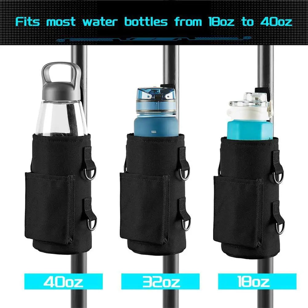 Magnetic Gym Water Bottle Bag Holder, Built-In Magnet for Easy Attachment to Metal Surface, Magnetic Bottle Sleeve Pouch